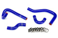 HPS Blue Reinforced Silicone Heater Hose Kit Mazda 93-95 RX7 FD3S