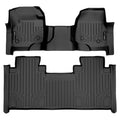 SMARTLINER Floor Liners for 2017-2026 SuperCab | Vinyl | 2nd Row Bench Seat with rear underseat storage