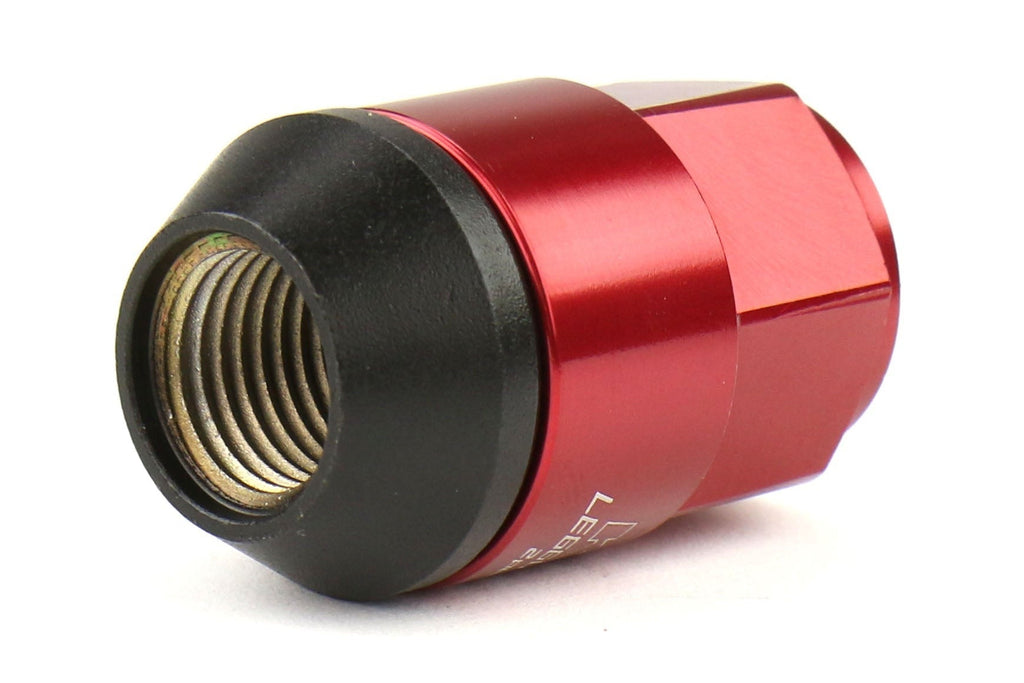 Project Kics Leggdura Racing Shell Type Lug Nut Set 35mm Closed-End Look 12X1.25 Red - Universal