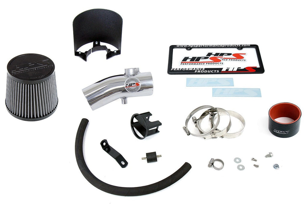 HPS Performance Shortram Air Intake Kit 2012-2013 Mazda Mazda3 2.0L Skyactiv, Includes Heat Shield, Polish