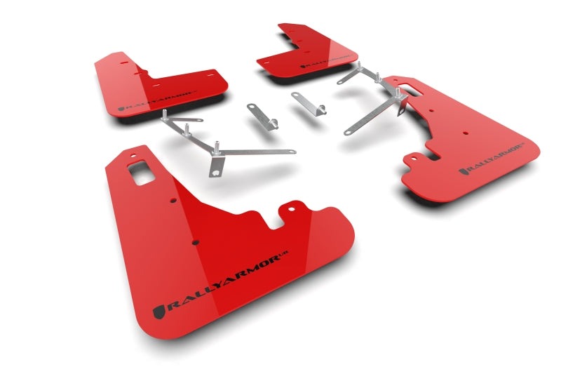 Rally Armor Red UR Mud Flap w/Black Logo - 2022-2026 Subaru BRZ / Toyota GR86