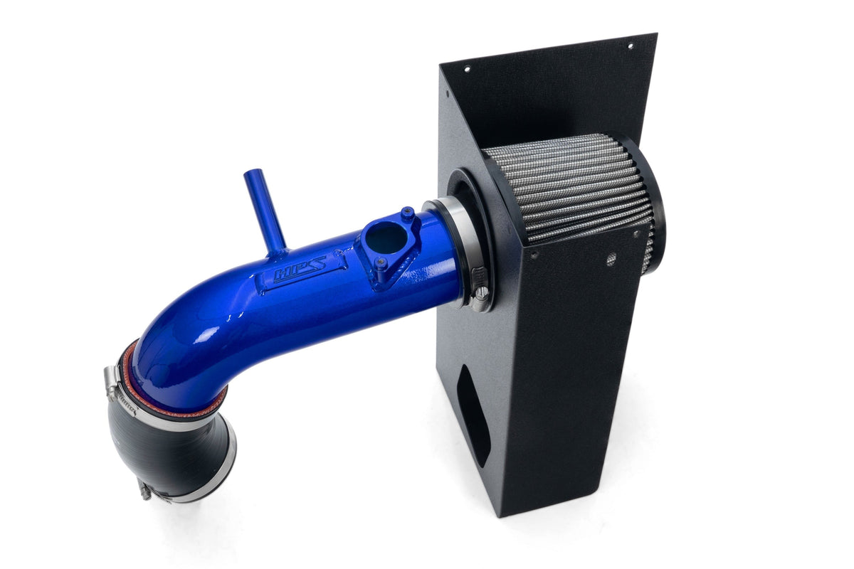 HPS Performance Air Intake Kit with Heat Shield, 2019-2025 Toyota RAV4 Hybrid 2.5L, Blue, 827-768BL