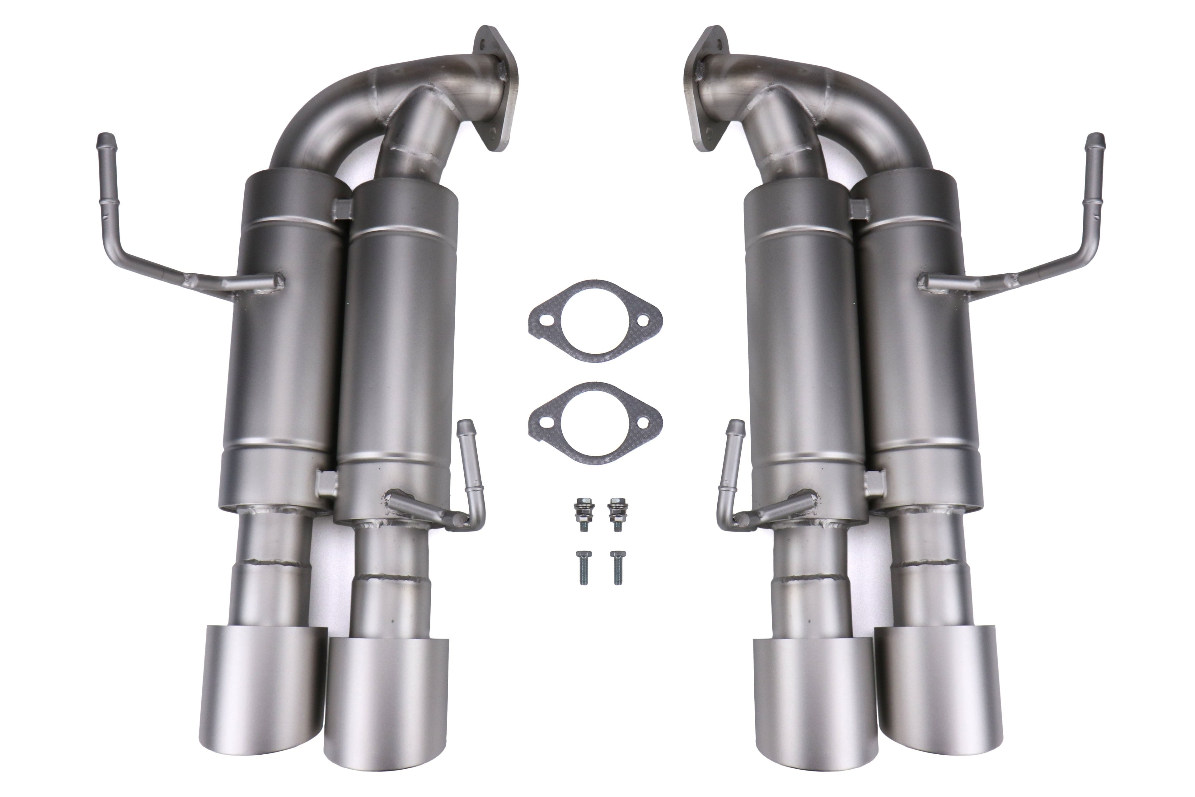 CP-E Austenite Axle Back Quad Mufflers 4in Titan Tips - 2015-2021 Subaru WRX / STI
