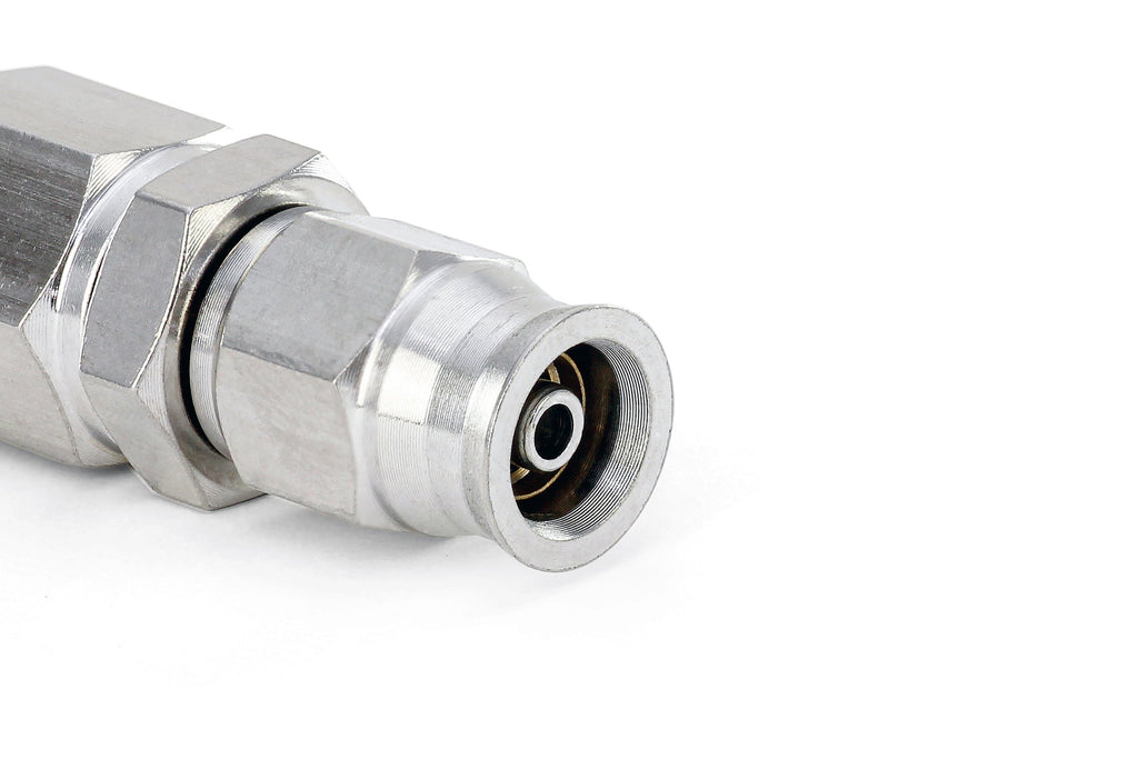 HPS Performance Compression Teflon Hose End to AN Female for PTFE Hose, Stainless Steel