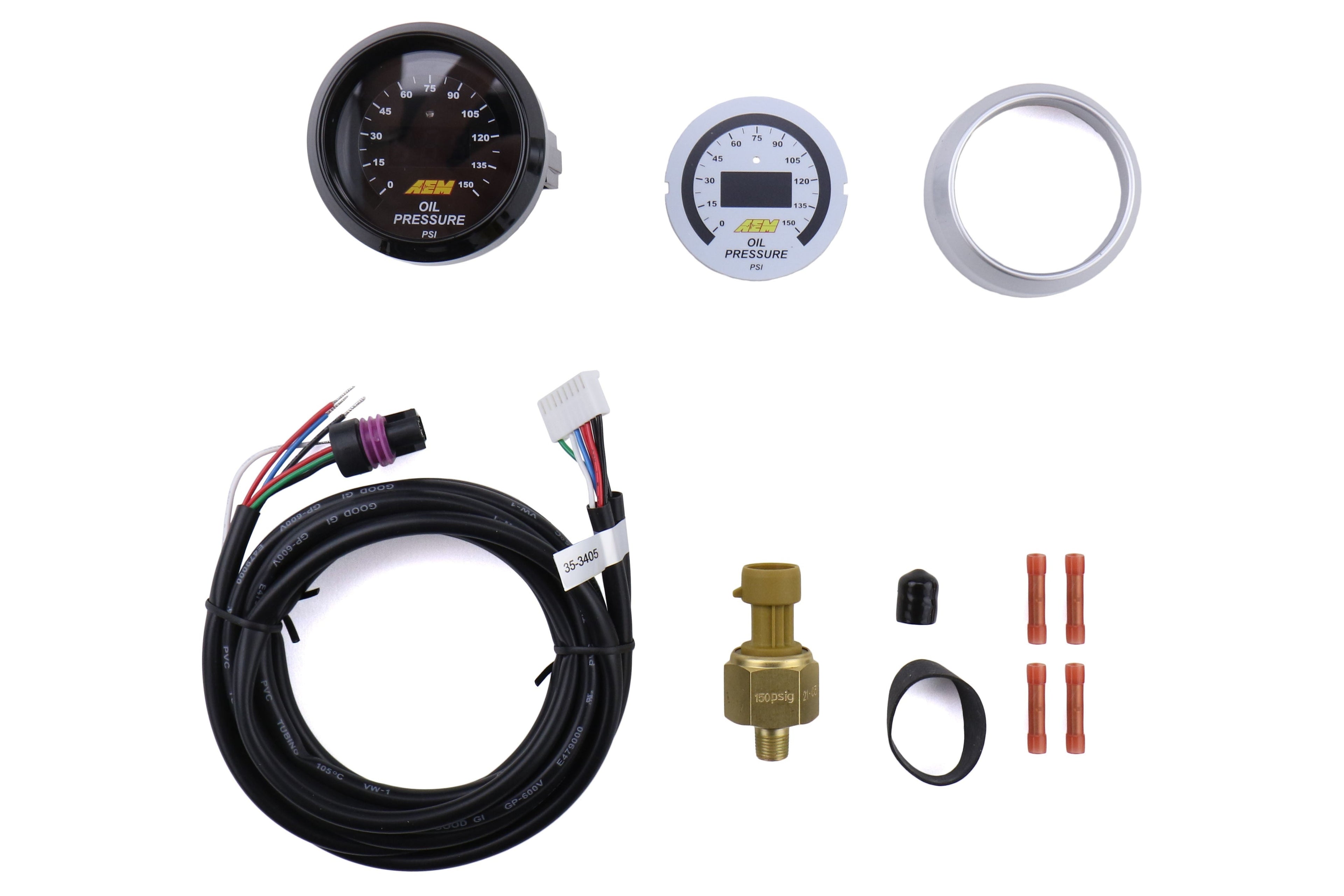AEM Oil Pressure Gauge Digital 0-150psi 52mm - Universal