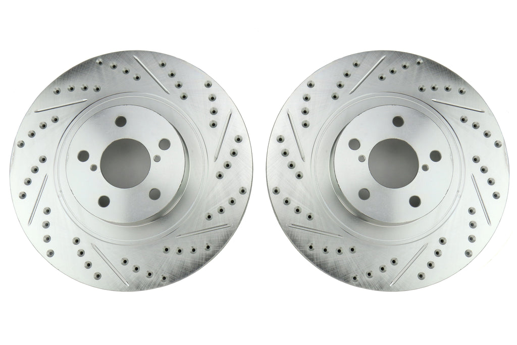 Stoptech C-Tek Sport Drilled and Slotted Front Rotor Pair - 2013-2021 FRS / BRZ / 86