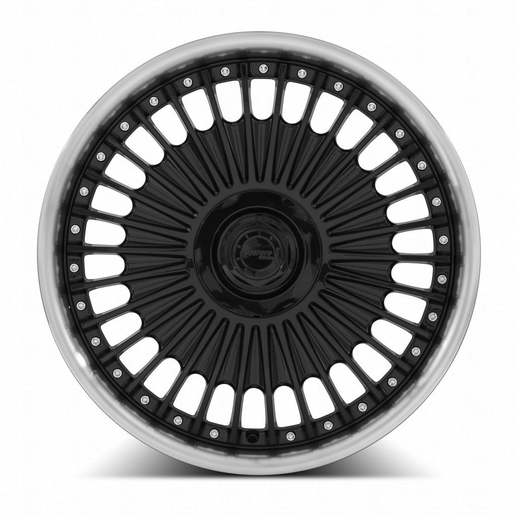 MRR VP4 19" 5x112 Black Machined Lip