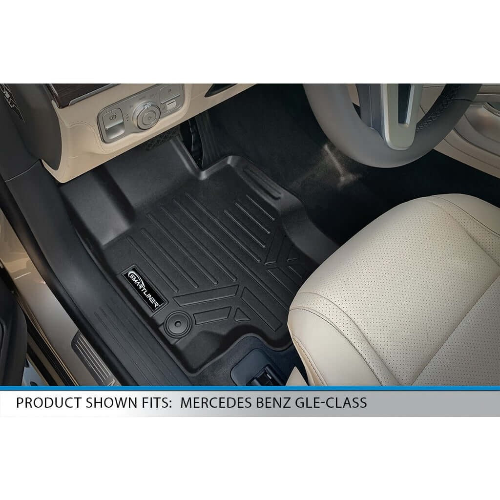 SMARTLINER Floor Liners for 2020-2026 Mercedes-Benz GLS-Class 7 Passenger (2nd Row Bench)