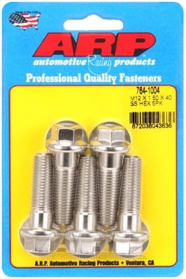 ARP M12 x 1.50 x 40 SS Hex Bolts (Set of 5)