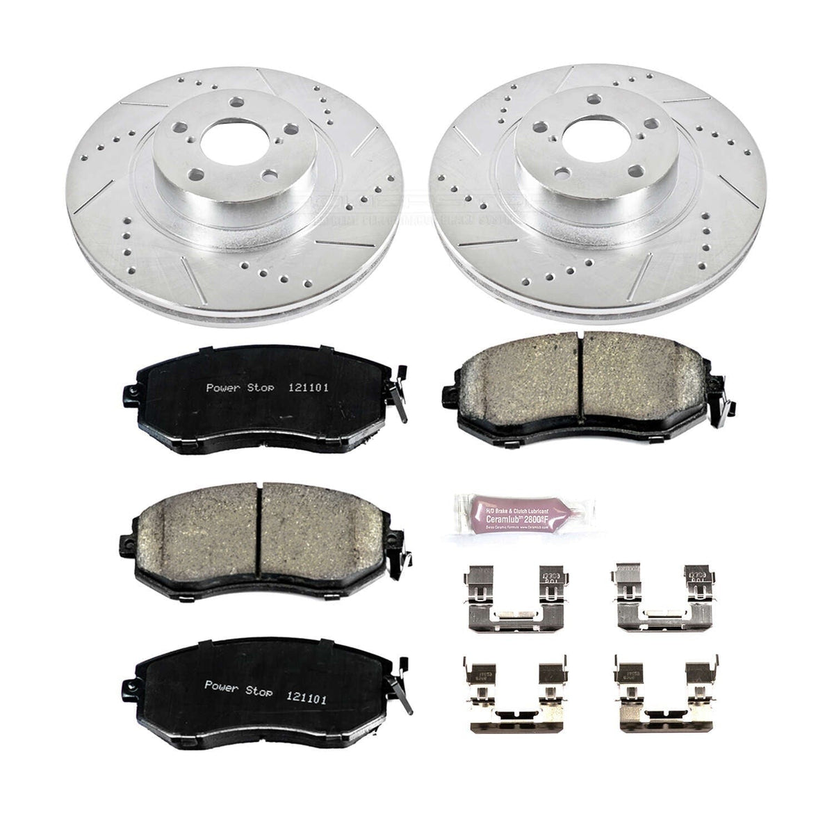 Power Stop Z23 Evolution Brake Kit (Front) - 2013-2016 Scion FR-S / 2013-2020 Subaru BRZ / 2016-2021 Crosstrek / 2010-2018 Forester / 2013-2014 Outback / 2017-2019 Toyota 86