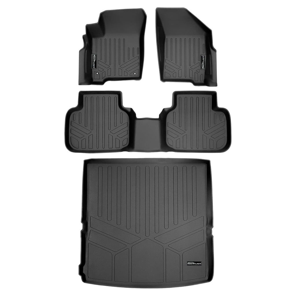 SMARTLINER Floor Liners for 2010 - 2020 Dodge Journey (with 1st Row Dual Floor Hooks)