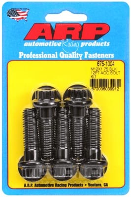 ARP M12 x 1.75 x 40 12pt Black Oxide Bolts (Set of 5)