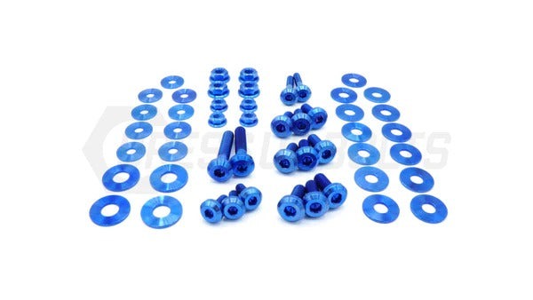Dress Up Bolts Stage 1 Titanium Hardware Engine Bay Kit (Blue) - 2020-2024 Toyota Supra MKV