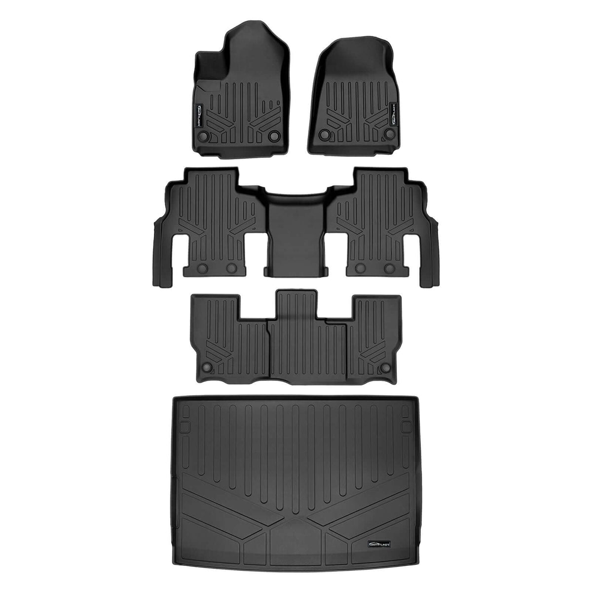 SMARTLINER Floor Liners for 2023-2025 Jeep Wagoneer L (8 Passenger Model)