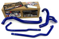 HPS Blue Reinforced Silicone Radiator Hose Kit Coolant Ford 10-13 F150 SVT Raptor 6.2L V8