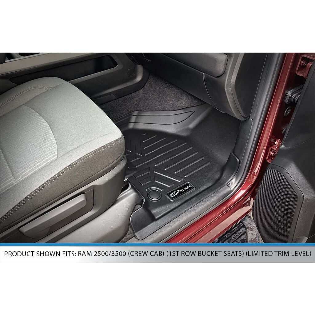 SMARTLINER Custom Fit Floor Liners For 2019-2026 Ram 3500 Limited Crew Cab Bucket Seats