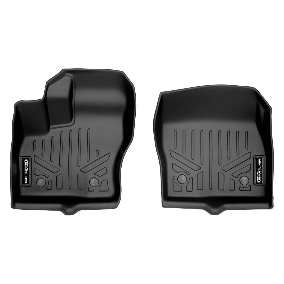 SMARTLINER Floor Liners for 2014-2022 Ford Transit Connect (Wagon-Longwheelbase) | Vinyl | With Secondary Footrest