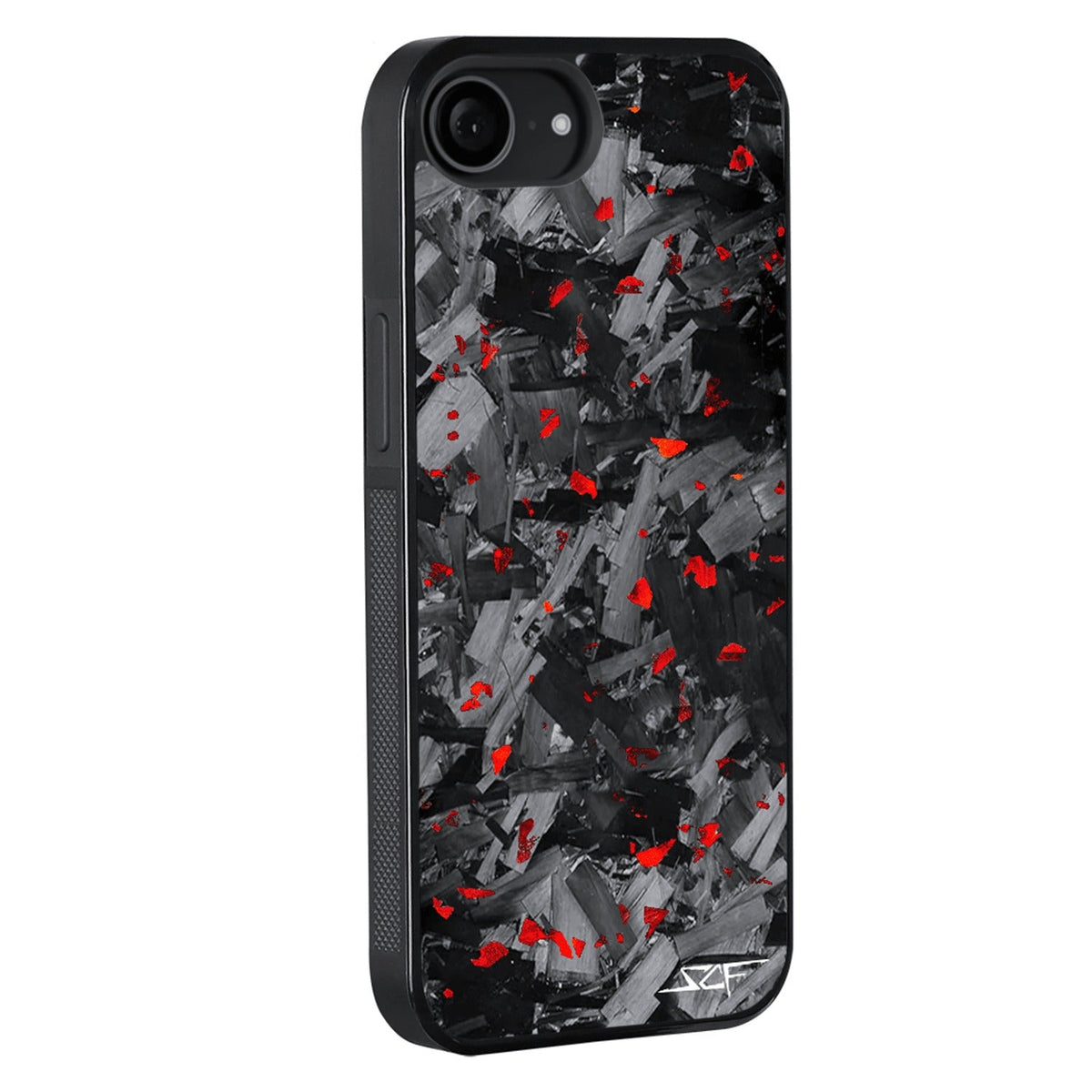 iPhone | Red Flake Forged Chunk Carbon Fiber Case | CLASSIC Series