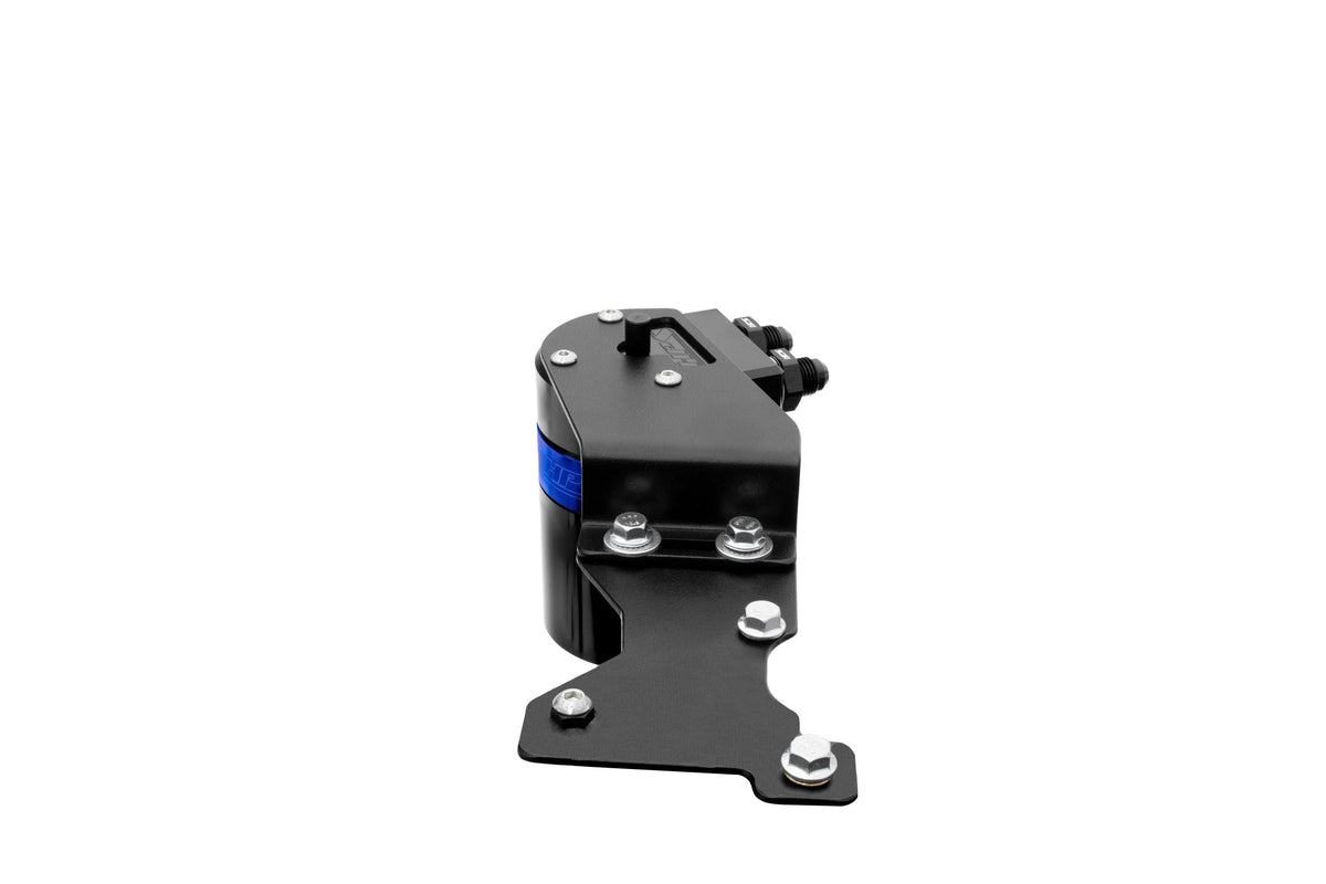 HPS Performance Aluminum Oil Catch Can Kit 2010-2015 Lexus IS350 C 3.5L V6, Blue, 860-025BL