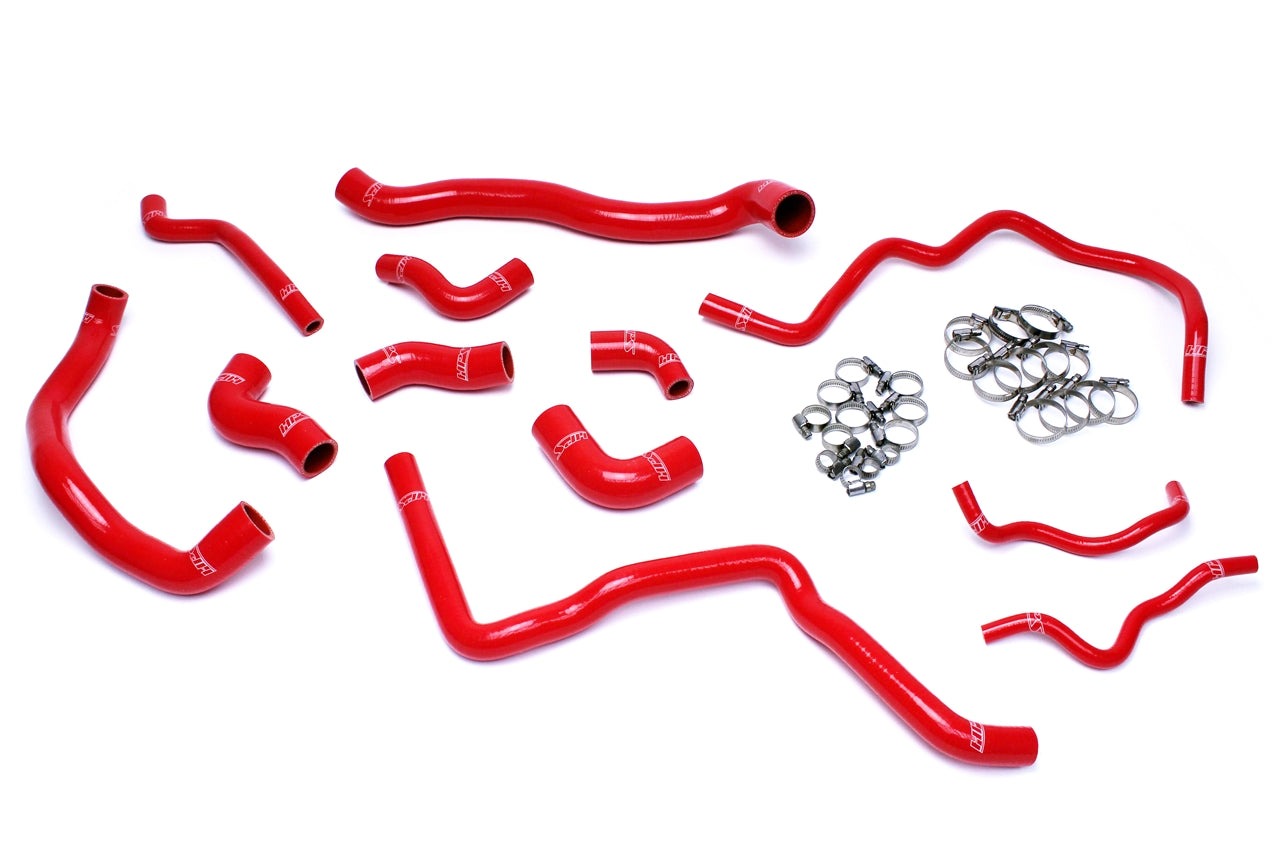 HPS Reinforced Red Silicone Radiator and Ancillary Hose Kit Coolant Audi 06-08 A3 2.0T Turbo FSI Left Hand Drive