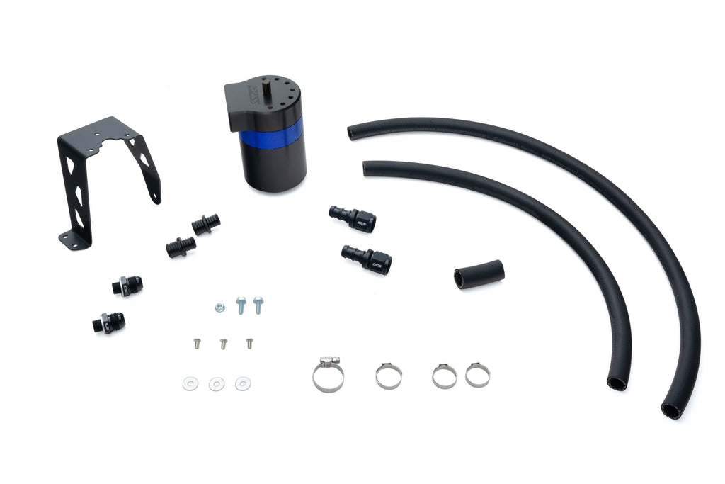 HPS Performance Aluminum Oil Catch Can Kit 2025-2026 Toyota 4Runner 2.4L Turbo, Blue, 860-024BL