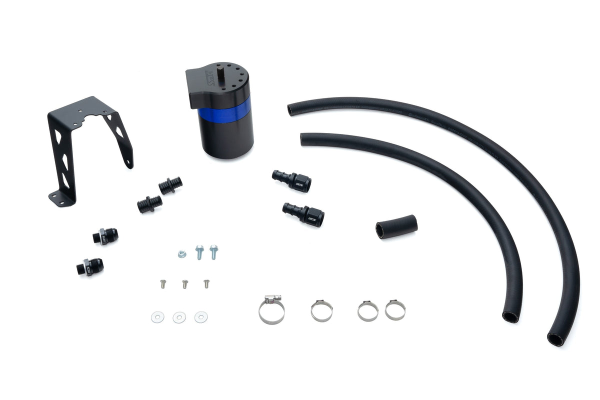HPS Performance Aluminum Oil Catch Can Kit 2025-2026 Toyota 4Runner 2.4L Turbo, Blue, 860-024BL