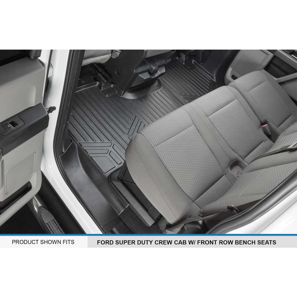 SMARTLINER Floor Liners for 2017-2026 Ford F-250/F-350 Super Duty Crew Cab (1st Row Bench)