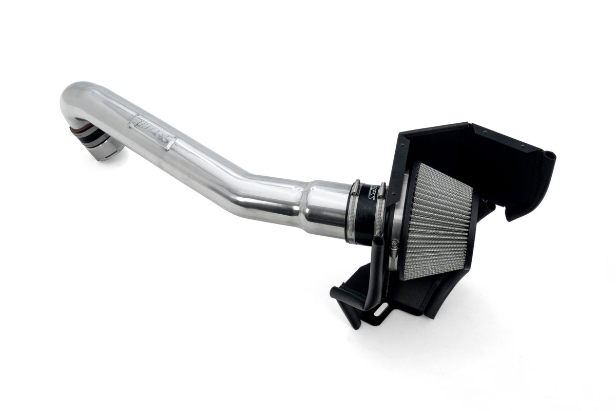 HPS Performance Air Intake Kit with Heat Shield, 2021-2025 BMW M3 G80 3.0L Turbo, Polished, 827-772P