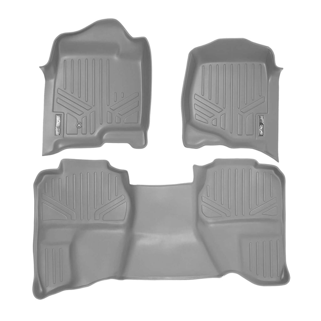 SMARTLINER Custom Fit Floor Liners For 2007-2013 Silverado/Sierra 1500/2500/3500 HD Extended Cab