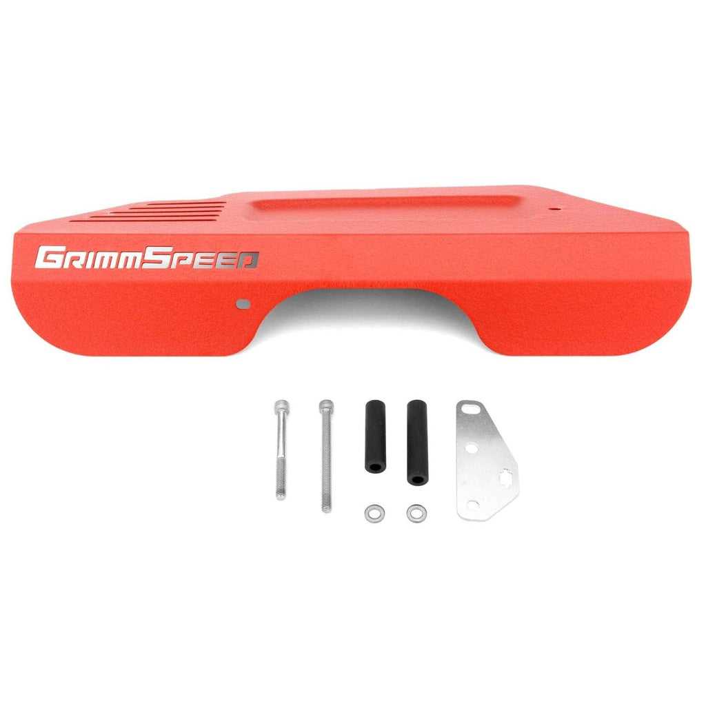 GrimmSpeed Pulley Cover w/ Tool Tray Red - 2013-2021 Scion FR-S / Subaru BRZ / Toyota 86