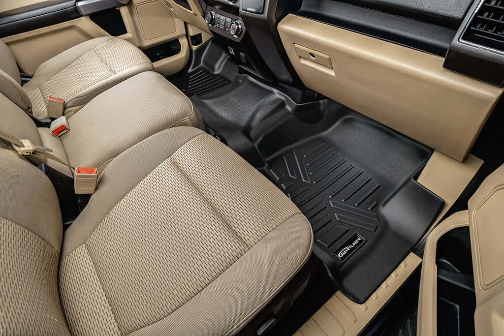 SmartCoverageTM Floor Liners For 2015-2026 Ford F-150 SuperCrew Cab (1st Row Bench) No 2nd Row Underseat Storage (Vinyl)