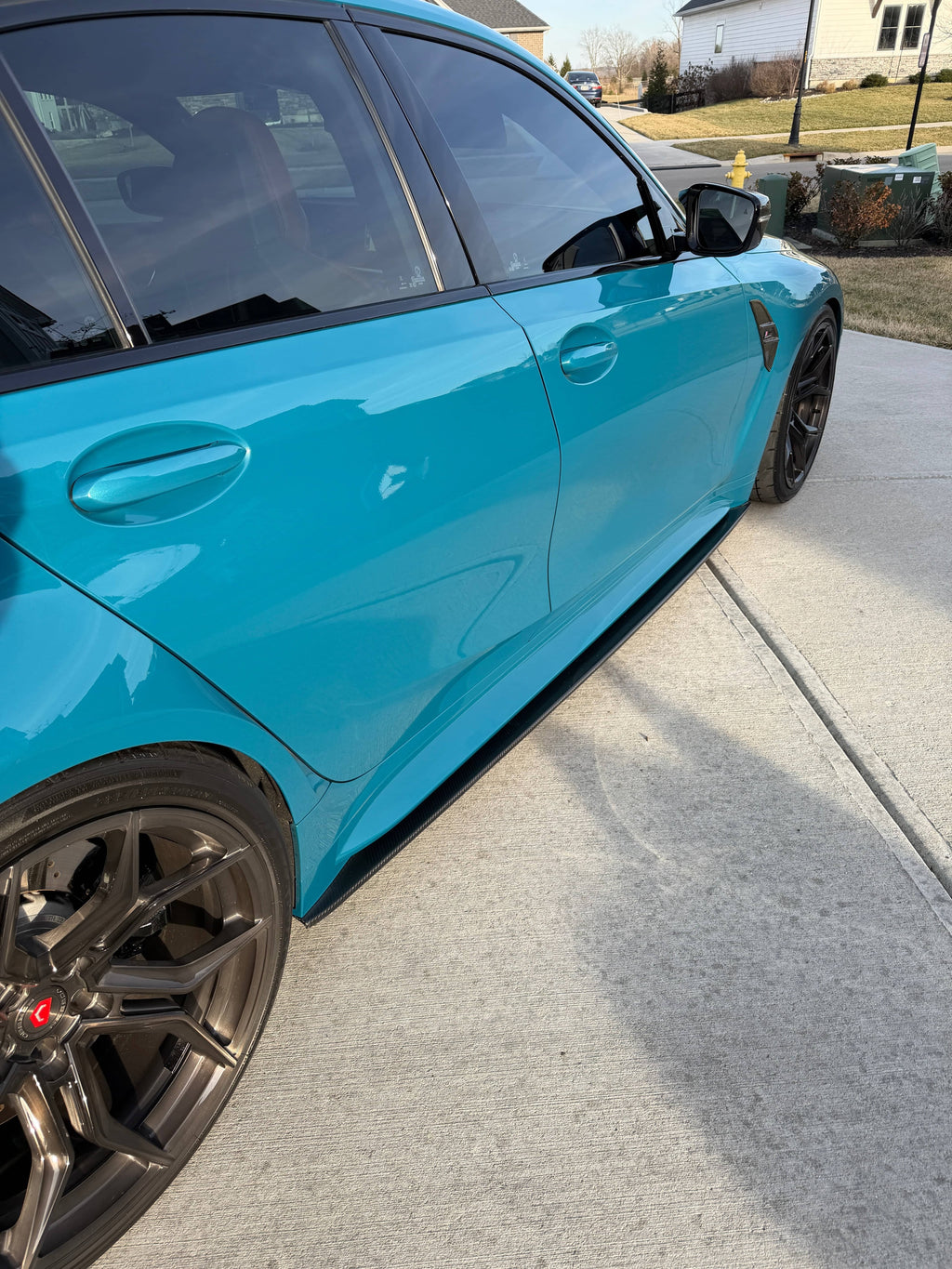G8X Dry Carbon Fiber Side Skirt Extensions