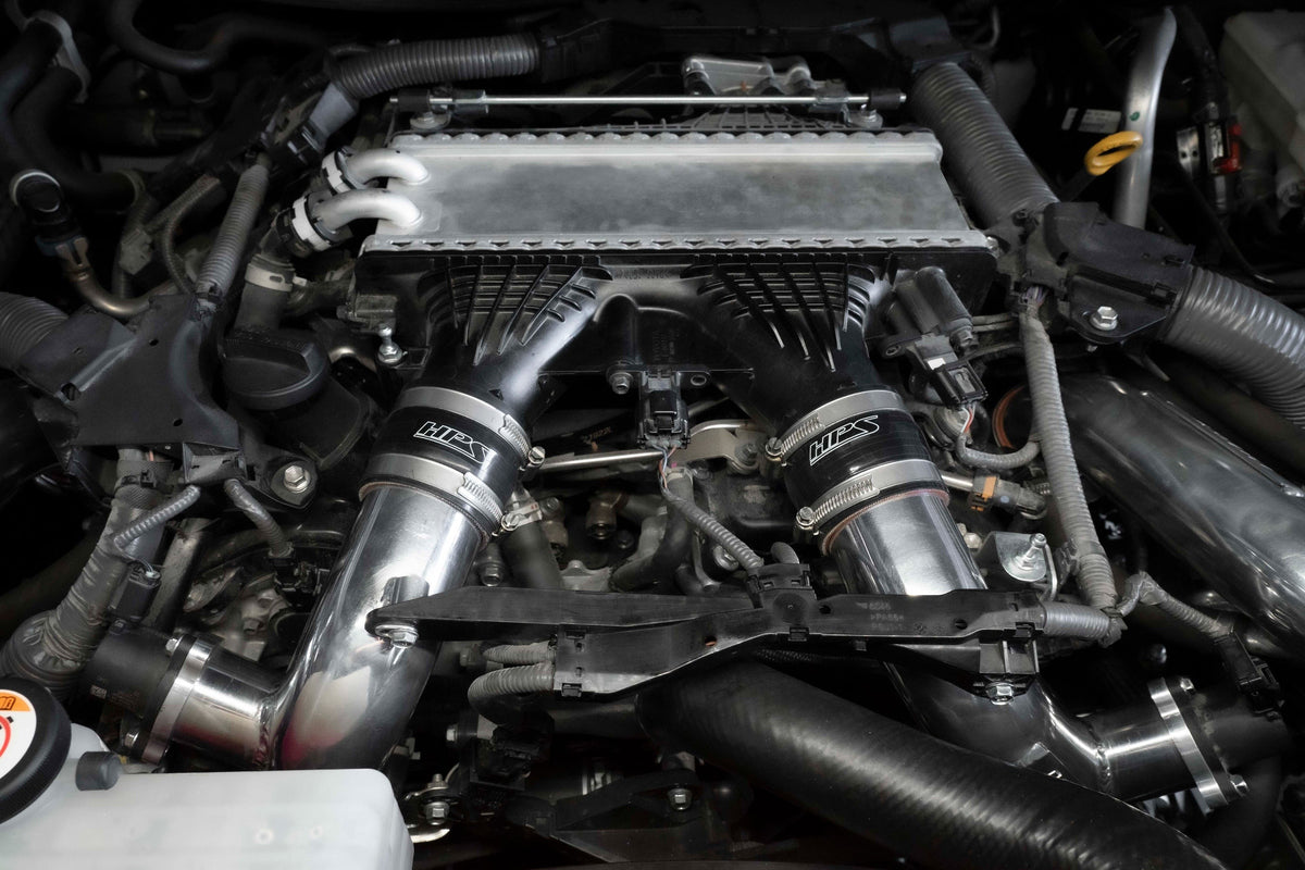 HPS Performance Intercooler Hot Side Charge Pipe, 2023-2024 Toyota Sequoia 3.4L V6 Twin Turbo, 17-148