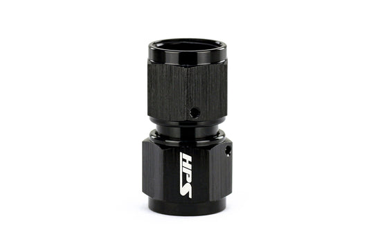 HPS Performance AN Female to Female Swivel Coupling Adapter, Aluminum, Black