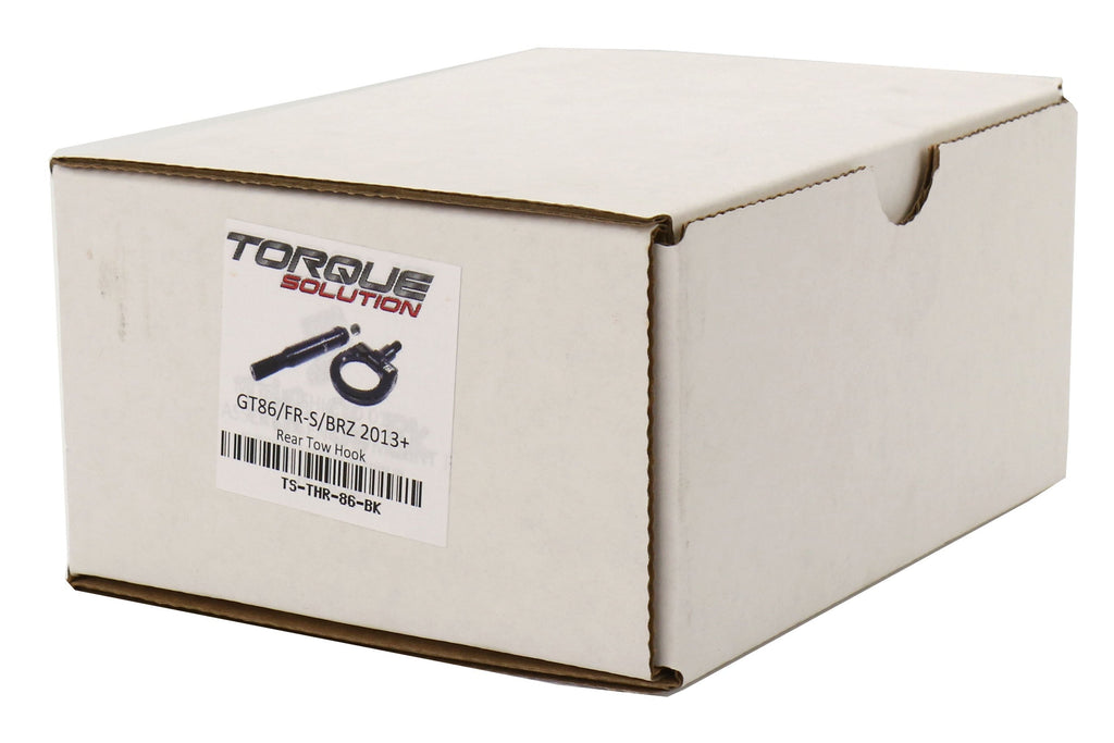 Torque Solution Rear Tow Hook Black - Scion FR-S 2013-2016 / Subaru BRZ 2013+ / Toyota 86 2017+