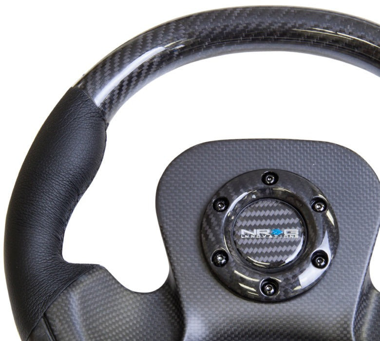 NRG Carbon Fiber Steering Wheel 320mm Carbon Fiber Center Plate - Universal