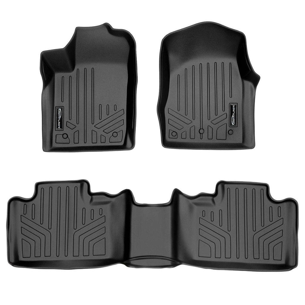 Smart TrimTM Floor Liners For 13-16 Durango with 1st Row Dual Floor Hooks & 2nd Row Bucket Seats