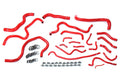 HPS Red Reinforced Silicone Radiator Heater Coolant Hose Kit Honda 16-18 Civic 1.5L Turbo