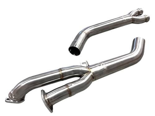 MAD BMW G87 M2 S58 Non-Resonated Single Midpipe (Brace Included)