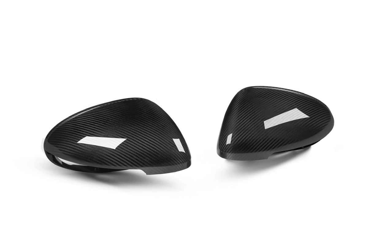 Macan 95B OEM Style Dry Carbon Fiber Mirror Cap With or Without Lane Assist