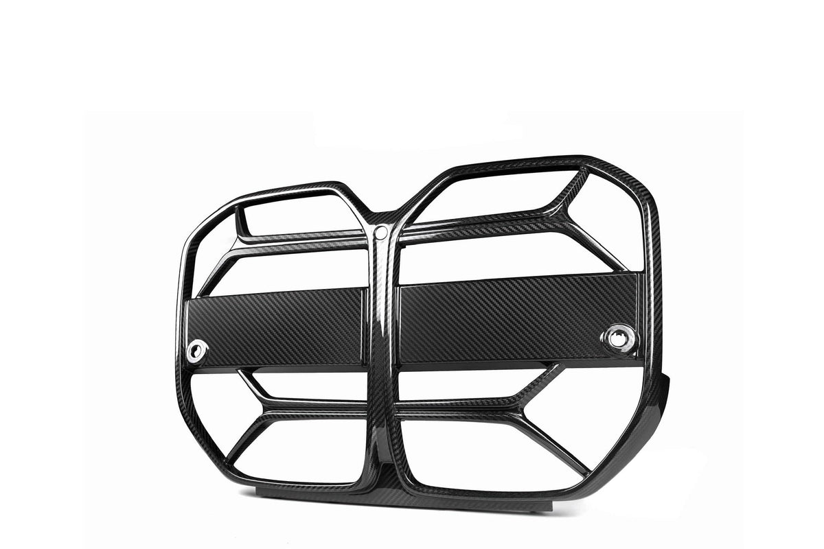 4 Series Gran Coupe G26 CSL Style Dry Carbon Fiber Grill With or Without ACC