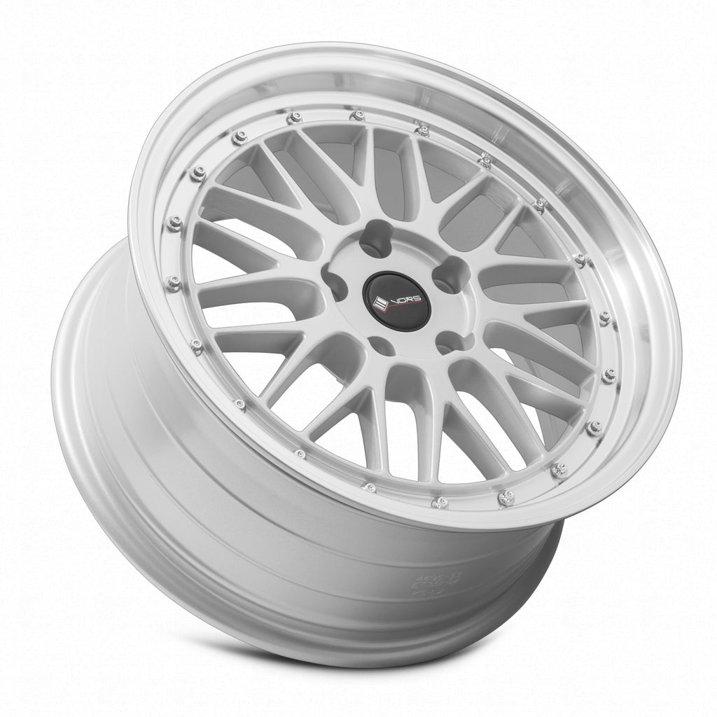 VORS VR8 17" 4x108 Silver Machined Lip