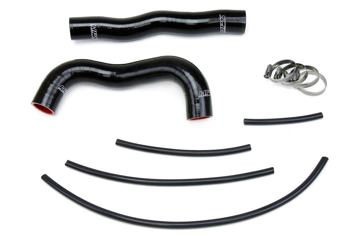 HPS Reinforced Black Silicone Radiator Hose Kit Coolant Hyundai 13-14 Genesis Coupe 2.0T Turbo 4Cyl