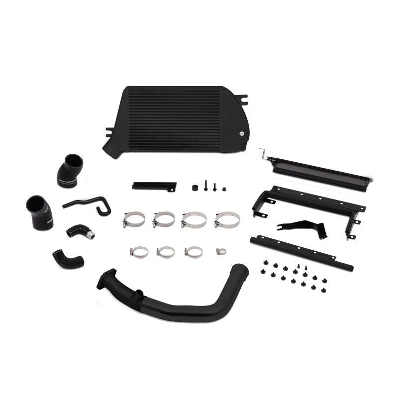 Mishimoto Performance Top Mount Intercooler and Charge Pipe Kit - 2015+ WRX-Black Pipe, Black Intercooler
