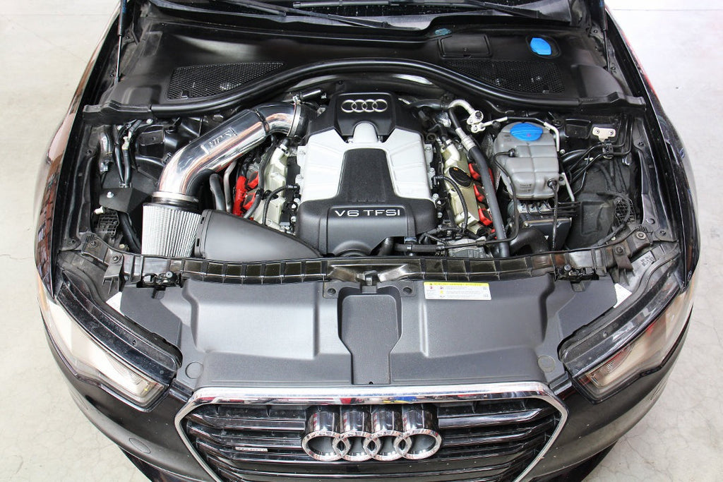 HPS Air Intake Kit 2012-2018 Audi A6 Quattro 3.0L Supercharged (C7), Includes Heat Shield