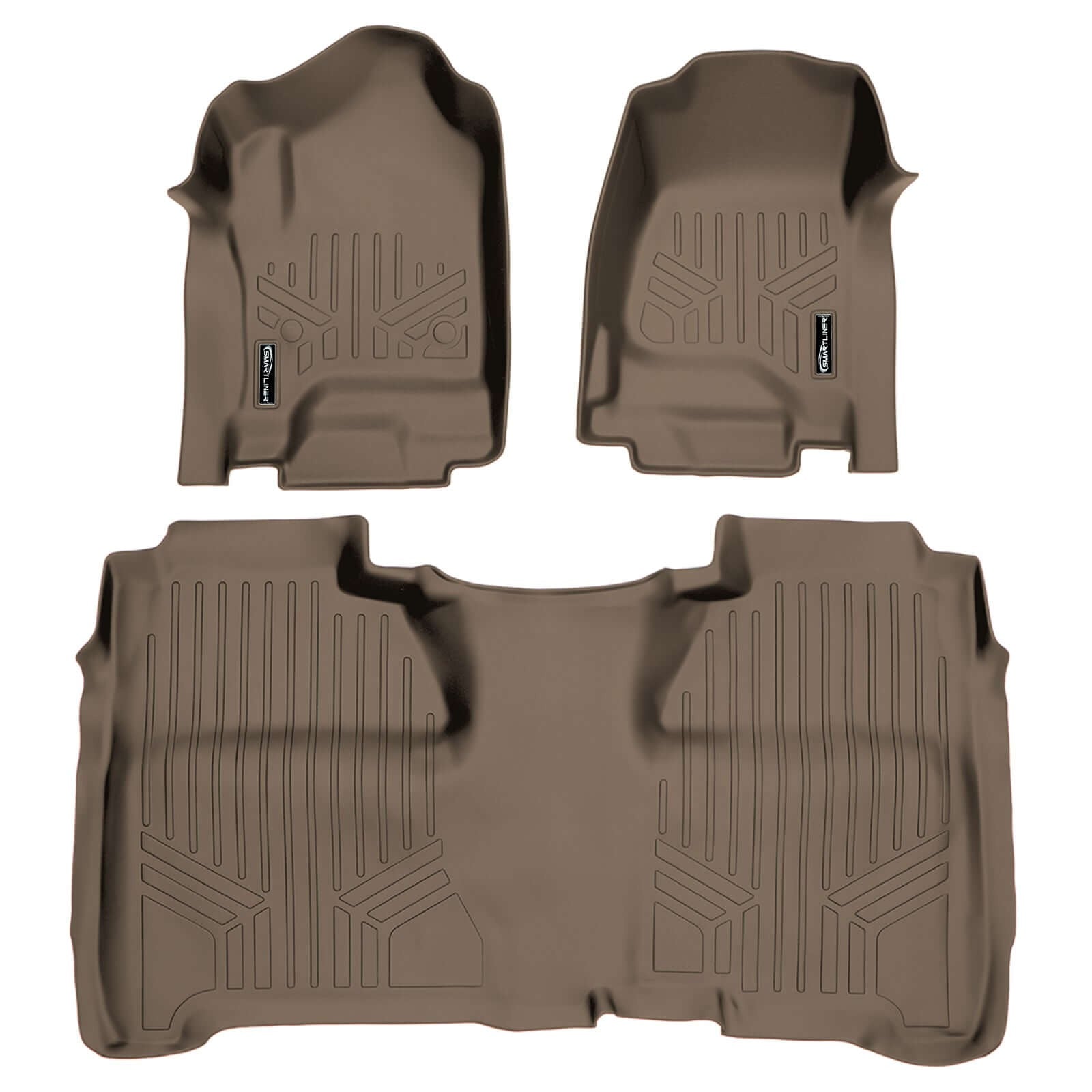 SmartCoverageTM Floor Liners For Crew Cab 2014-2018 Silverado/Sierra 1500 - 2015-2021 2500/3500 HD