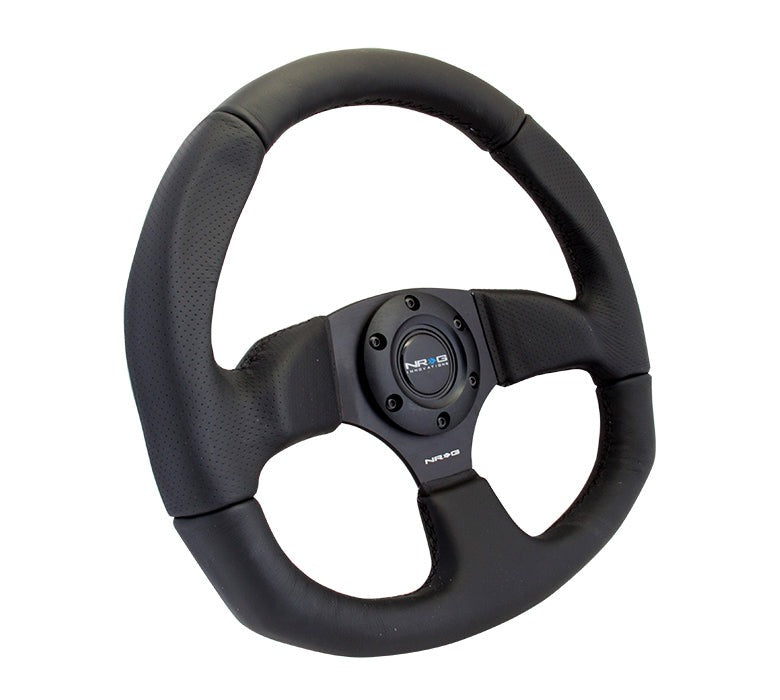NRG 320mm Sport Leather Steering Wheel Oval - Universal