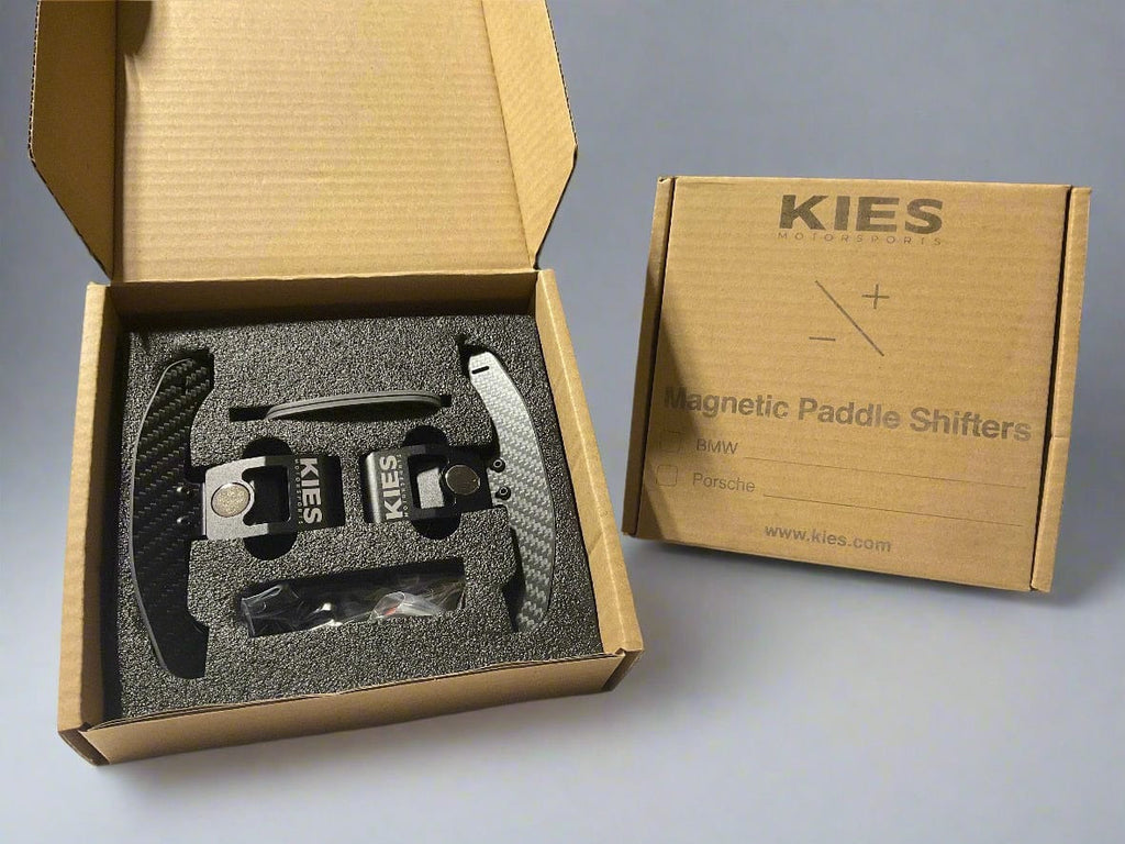 KIES Motorsports Carbon Fiber Magnetic Paddle Shifters for BMW / Mini / Toyota Supra - F Series / G Series / A90 - A91