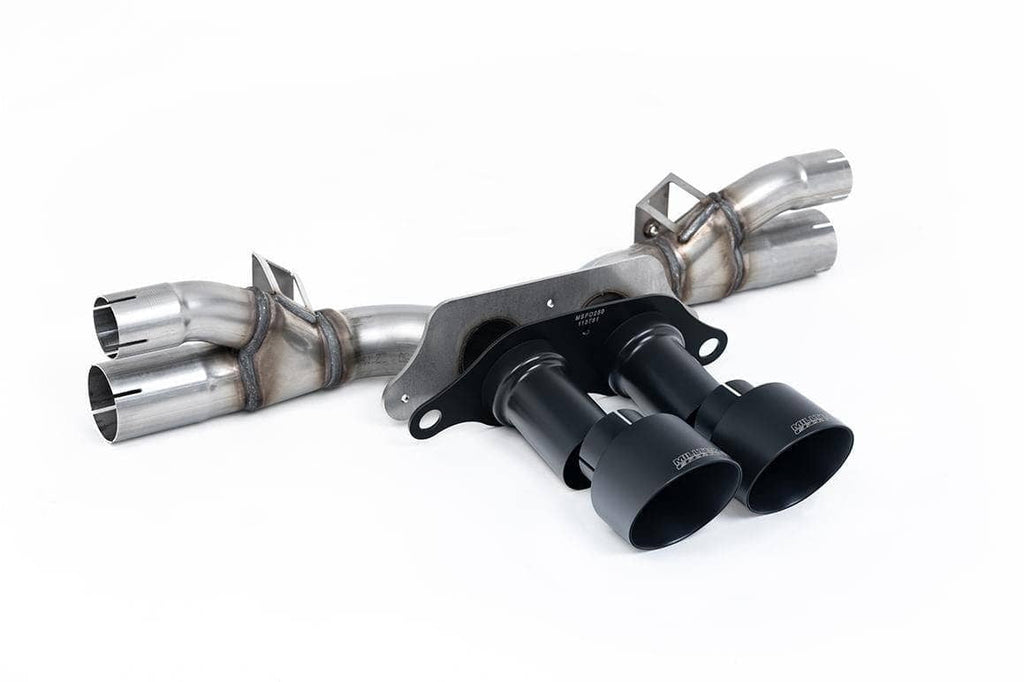 Milltek Porsche Rear Silencer Bypass with Cerakote Black Trims