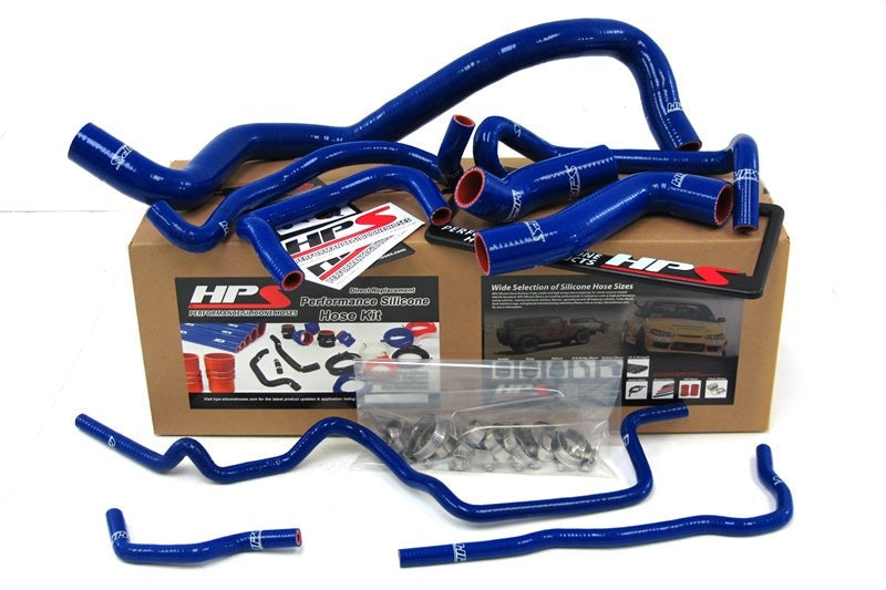 HPS Blue Reinforced Silicone Radiator Hose Kit Coolant Volkswagen 99-06 GTI Mk4 1.8T Turbo Left Hand Drive